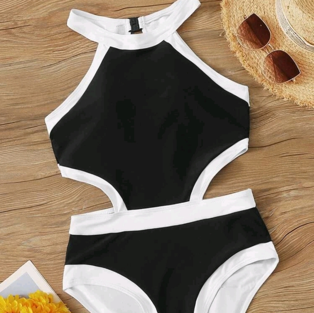 One Piece Cut Out Swimsuit